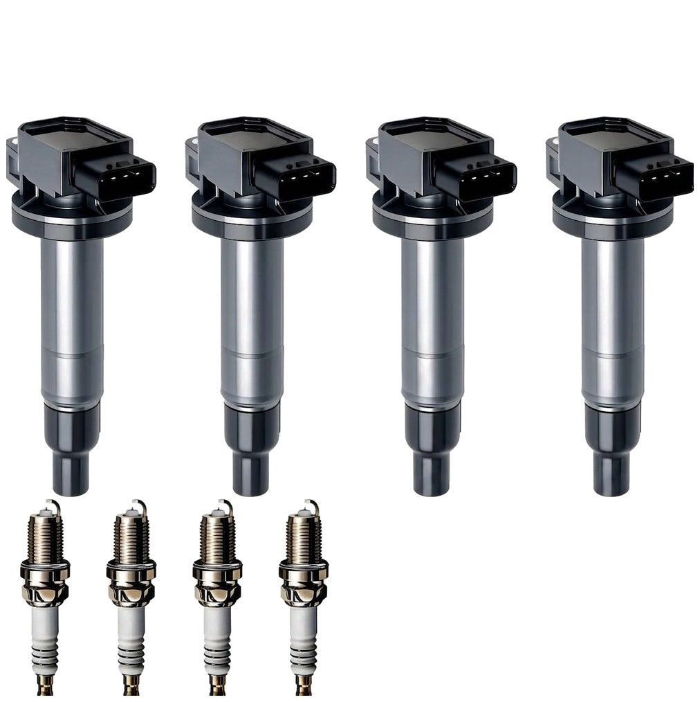 Ignition Coil and Iridium Spark Plugs for Toyota Prius (2001-2009) 1.5L