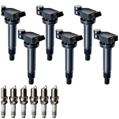 Ignition Coil and Iridium Spark Plugs for Toyota Solara (2004-2008) 3.3L