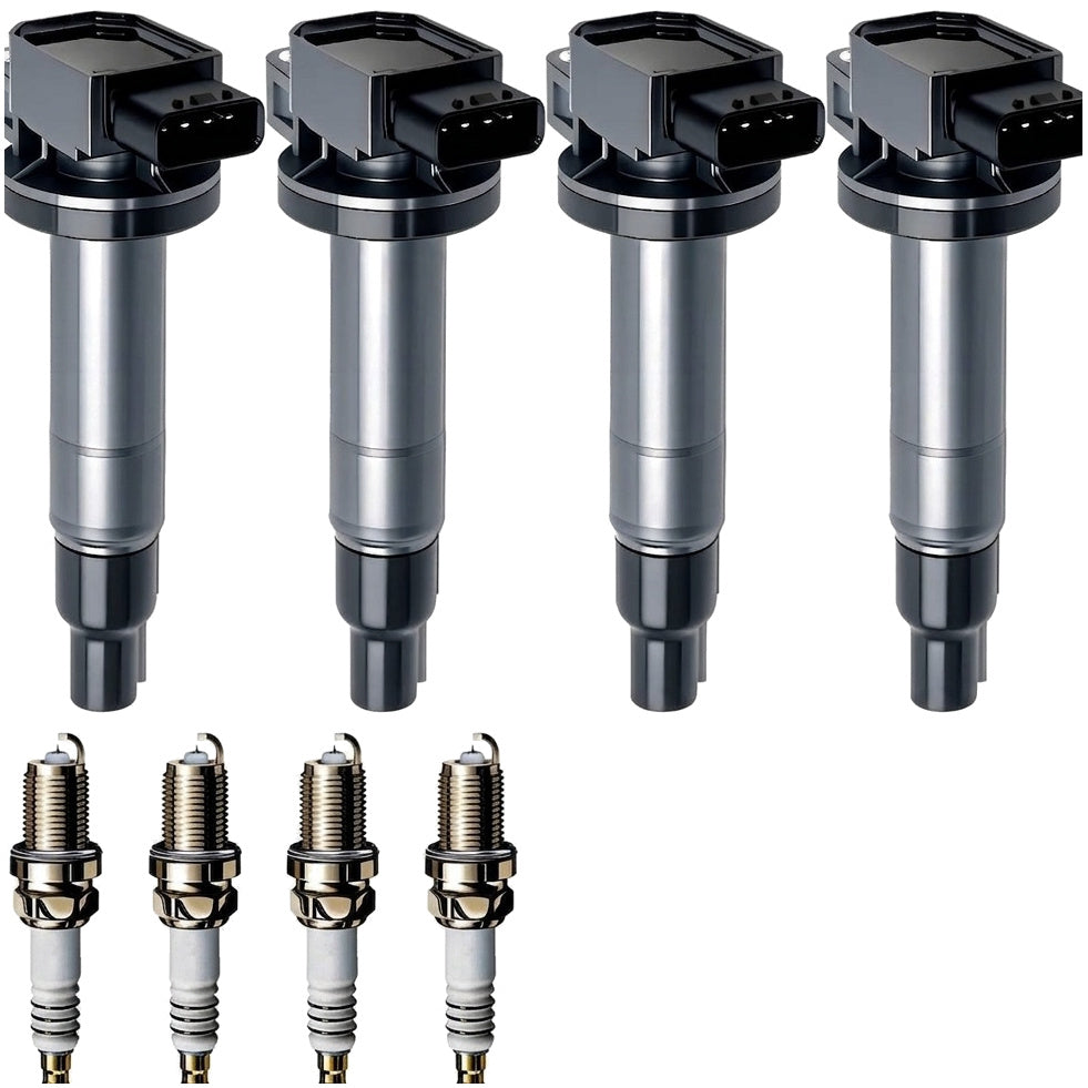 Ignition Coil and Iridium Spark Plugs for Toyota Yaris (2007-2018) 1.5L