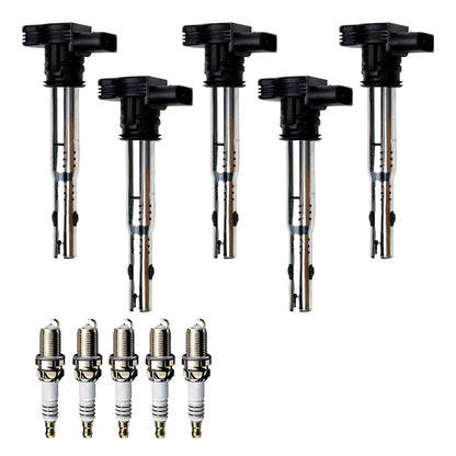 Ignition Coil and Iridium Spark Plugs for Volkswagen Beetle (2011-2019) 2.5L