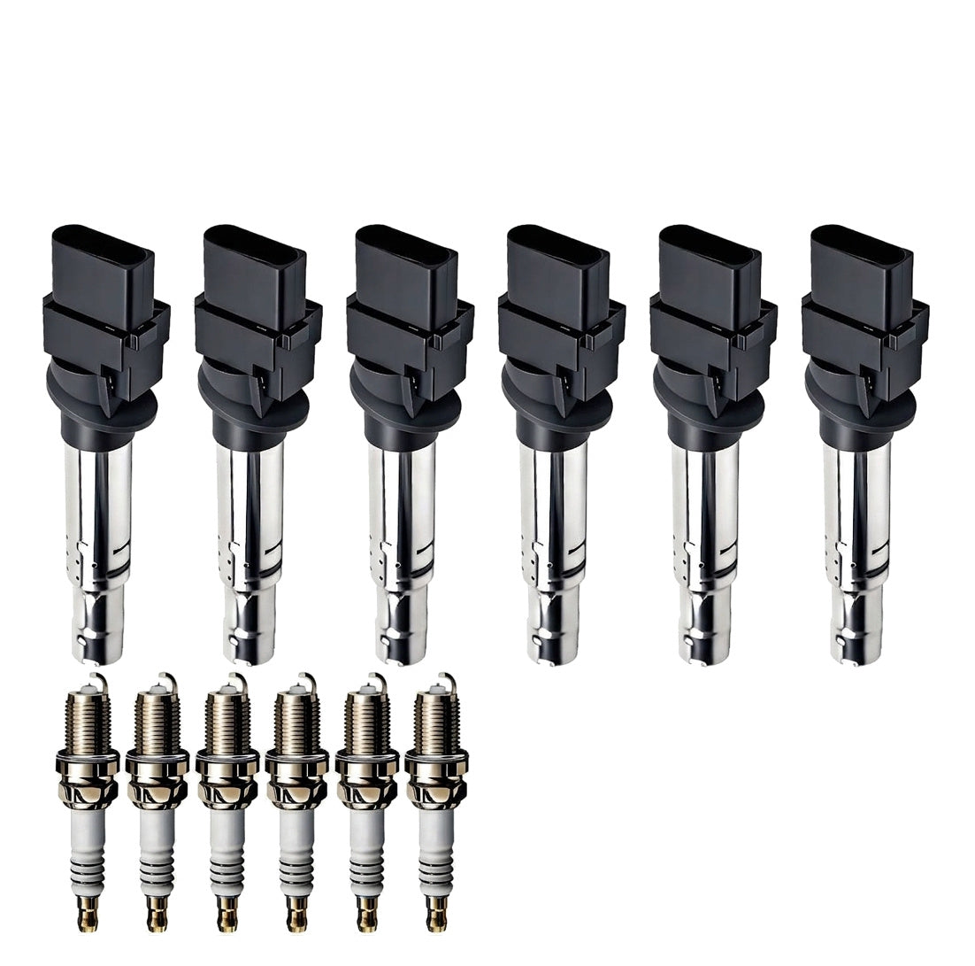 Ignition Coil and Iridium Spark Plugs for Volkswagen Eos (2007-2008) 3.2L