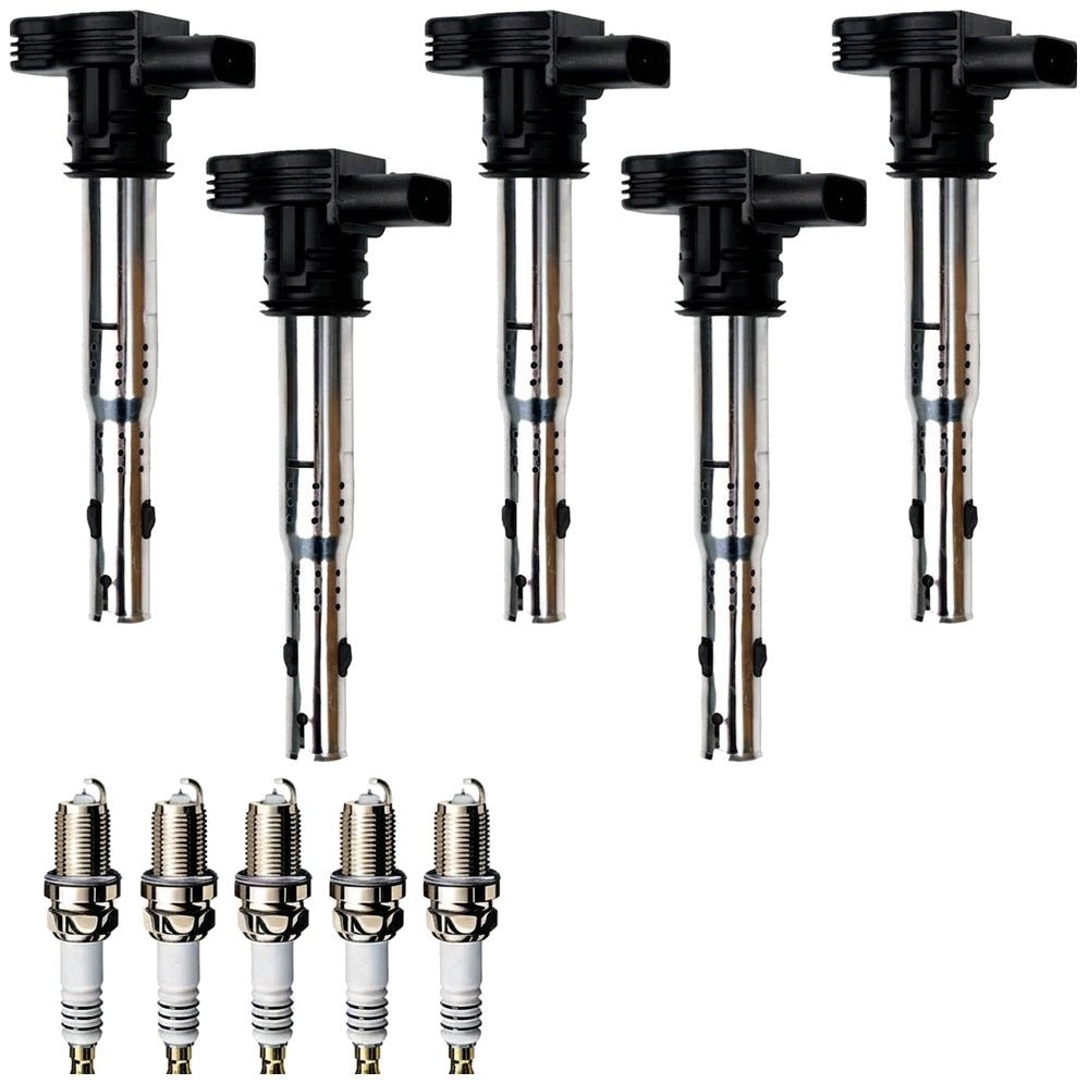Ignition Coil and Iridium Spark Plugs for Volkswagen Golf (2010-2014) 2.5L