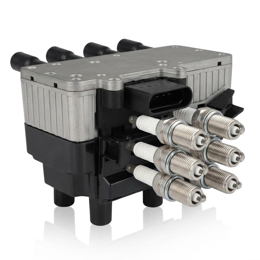 Ignition Coil and Iridium Spark Plugs for Volkswagen Golf Jetta (1999-2002) 2.8L