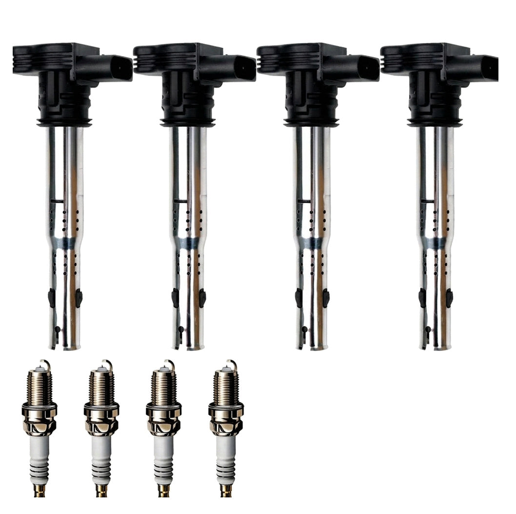 Ignition Coil and Iridium Spark Plugs for Volkswagen Golf R (2012-2013) 2.0L
