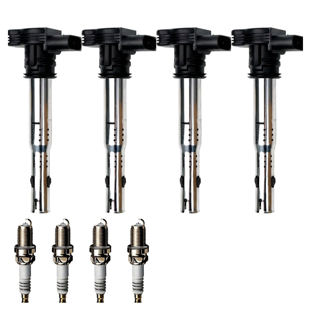 Ignition Coil and Iridium Spark Plugs for Volkswagen Jetta (2006-2012) 2.0L