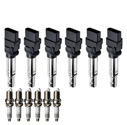 Ignition Coil and Iridium Spark Plugs for Volkswagen Passat (2006-2008) 3.6L