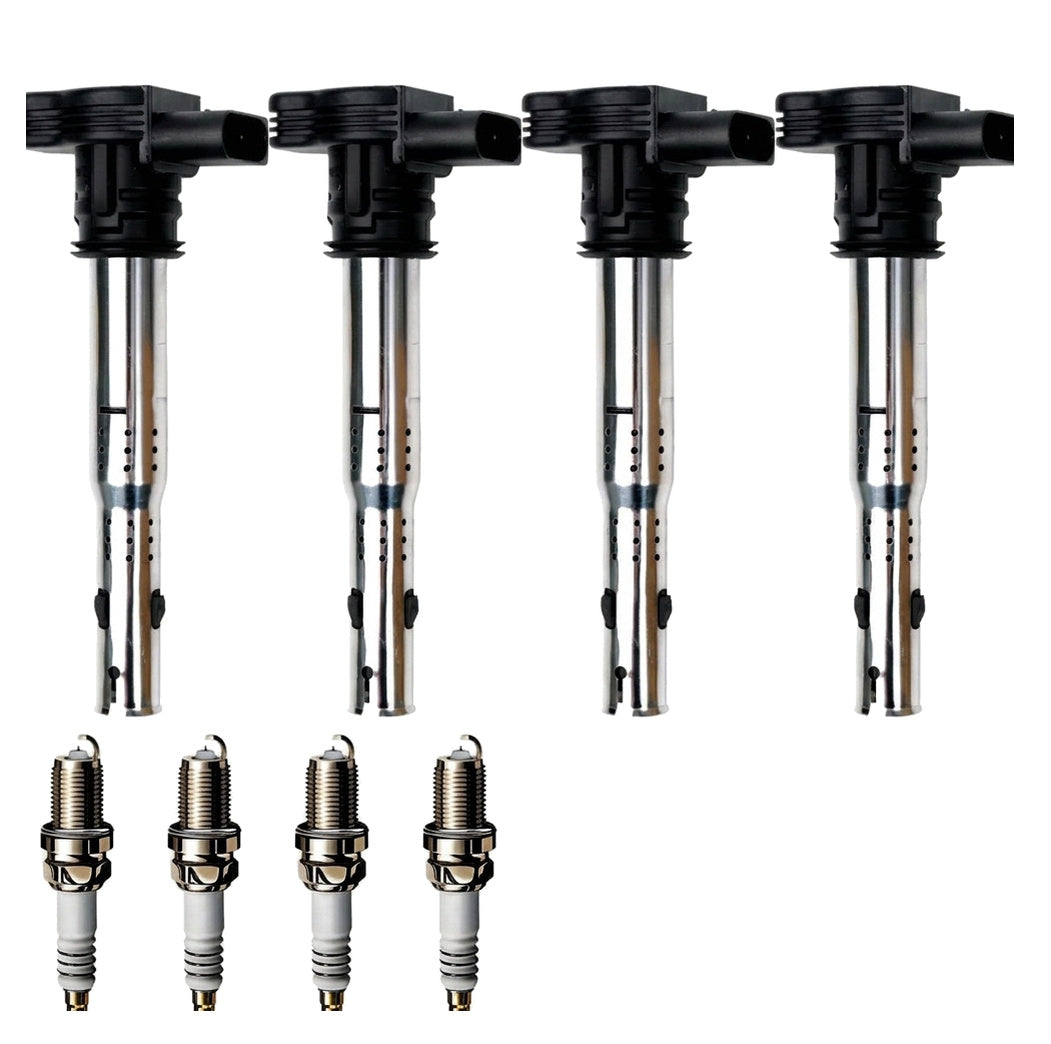 Ignition Coil and Iridium Spark Plugs for Volkswagen Passat (2006-2010) 2.0L