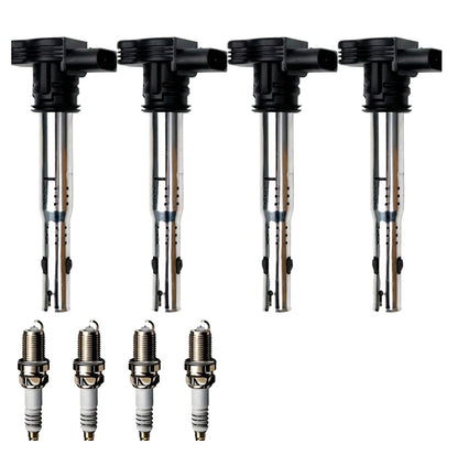Ignition Coil and Iridium Spark Plugs for Volkswagen Passat (2006-2010) 2.0L