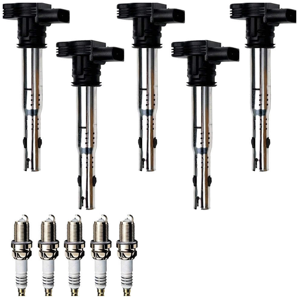 Ignition Coil and Iridium Spark Plugs for Volkswagen Passat (2012-2014) 2.5L