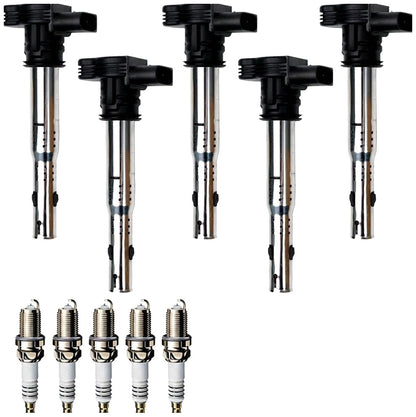 Ignition Coil and Iridium Spark Plugs for Volkswagen Passat (2012-2014) 2.5L