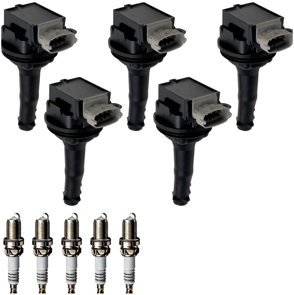Ignition Coil and Iridium Spark Plugs for Volvo S60 (2005-2009) 2.4L