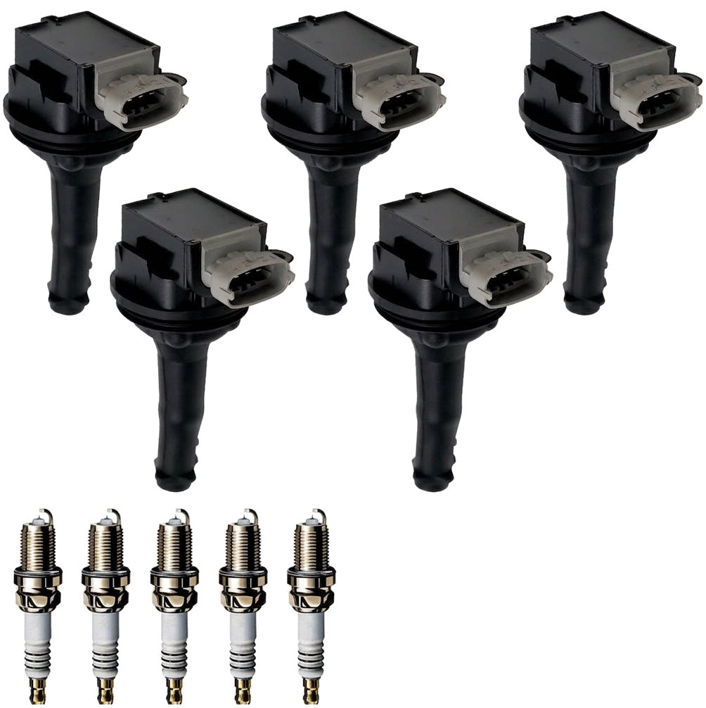 Ignition Coil and Iridium Spark Plugs for Volvo S80 (2005-2006) 2.5L