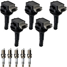Ignition Coil and Iridium Spark Plugs for Volvo V50 (2005-2010) 2.4L