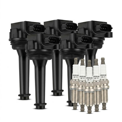 Ignition Coil and Iridium Spark Plugs for Volvo XC70 (2003-2006) 2.5L