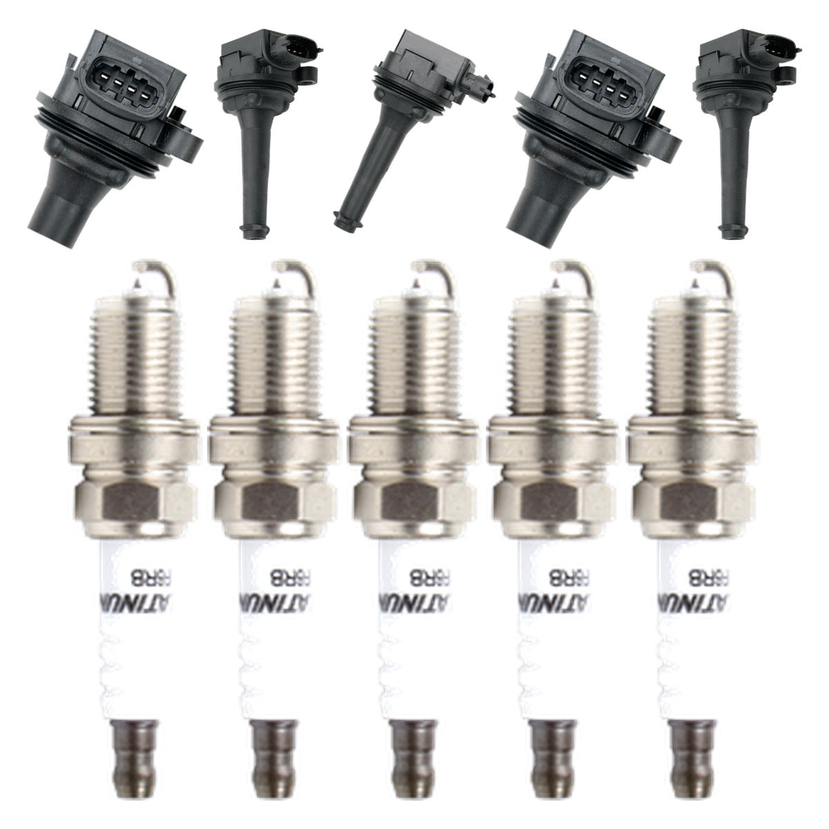 Ignition Coil and Iridium Spark Plugs for Volvo XC90 (2003-2006) 2.5L