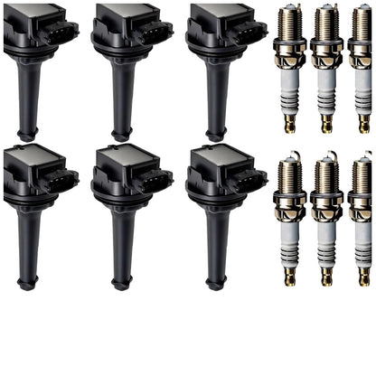 Ignition Coil and Iridium Spark Plugs for Volvo XC90 (2003-2006) 2.9L