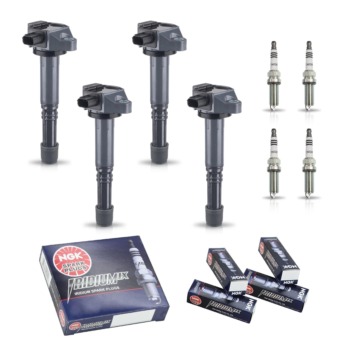 Ignition Coil & Iridium Spark Plugs for Acura ILX (2016-2022) 2.4L