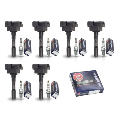 Ignition Coil + Iridium Spark Plugs for Acura Legend (1991-1995) 3.2L