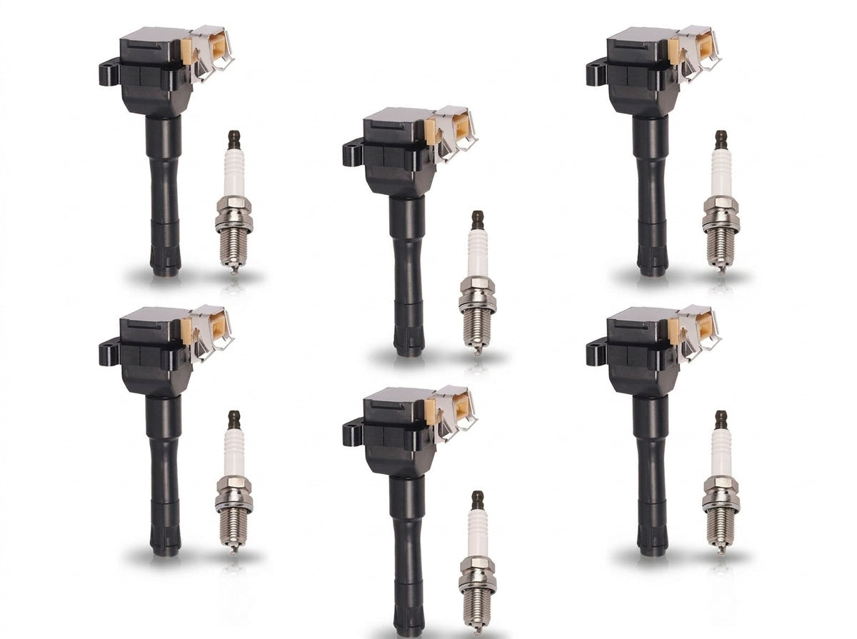 Ignition Coil + Iridium Spark Plugs for BMW 3 Series (1993-1995) 2.0L