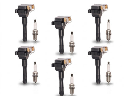 Ignition Coil + Iridium Spark Plugs for BMW 3 Series (1993-1995) 2.0L