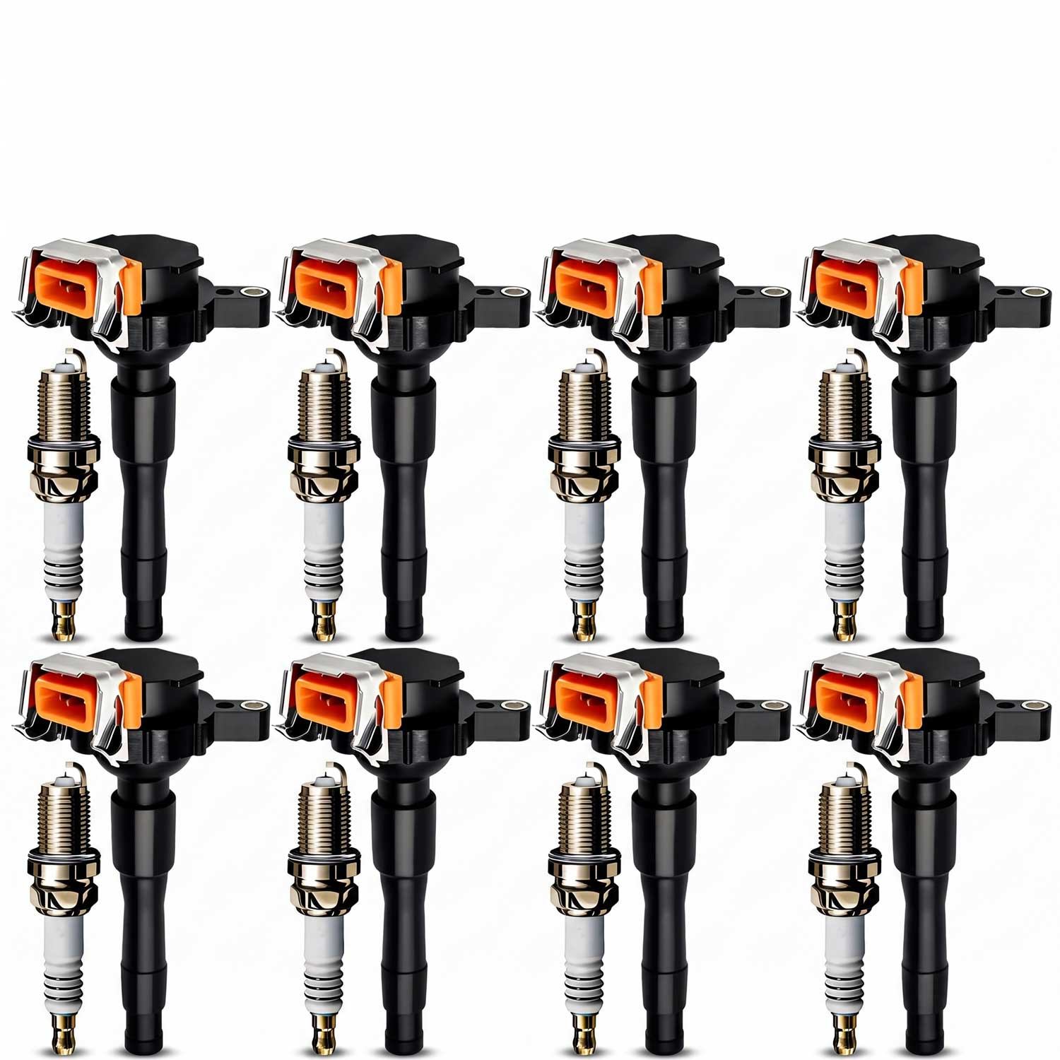 Ignition Coil & Iridium Spark Plugs for BMW X5 (2000-2003) 4.4L 4.6L V8