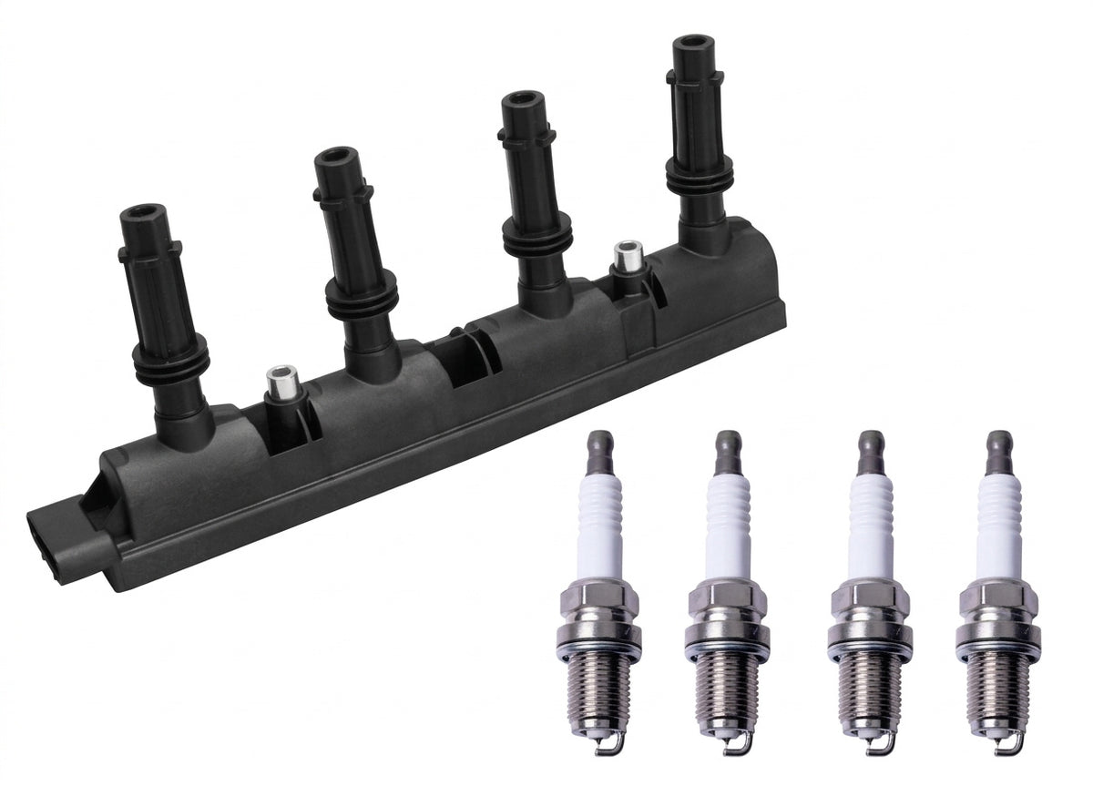 Ignition Coil + Iridium Spark Plugs for Chevrolet Cruze (2011-2015) 1.4L