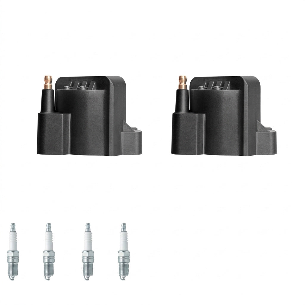Ignition Coil + Iridium Spark Plugs for Chevrolet S-10 (1998-2003) 2.2L