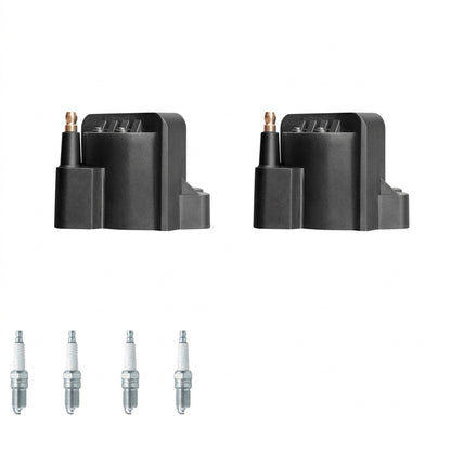 Ignition Coil + Iridium Spark Plugs for Chevrolet S-10 (1998-2003) 2.2L