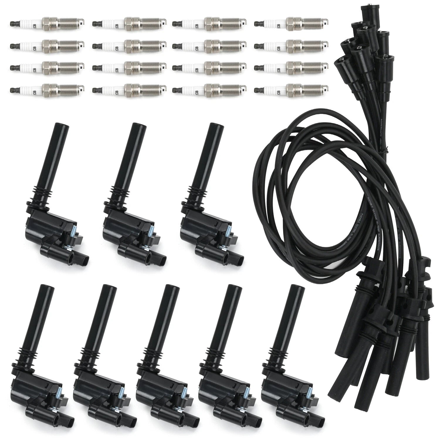 Ignition Coil & Iridium Spark Plugs for Dodge Durango (2004-2005) 5.7L V8