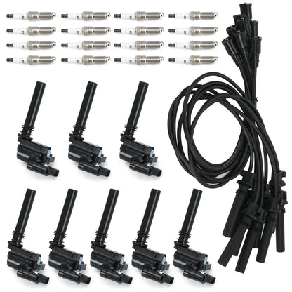 Ignition Coil & Iridium Spark Plugs for Dodge Magnum (2005) 5.7L V8
