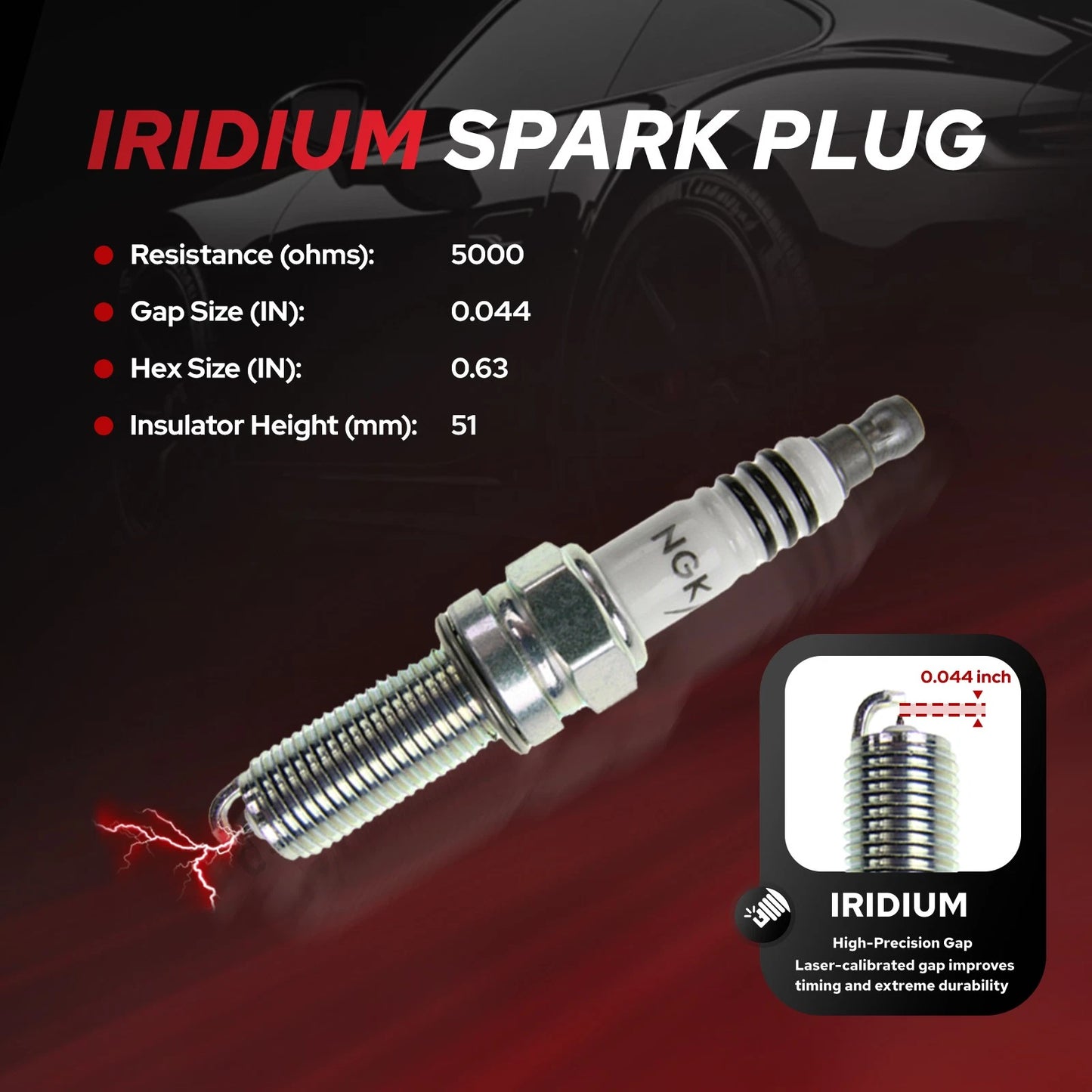 Ignition Coil & Iridium Spark Plugs for Dodge Ram (2019-2026) 3.6L V6