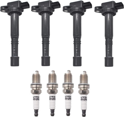 Ignition Coil & Iridium Spark Plugs for Honda Civic (2002-2011) 2.0L