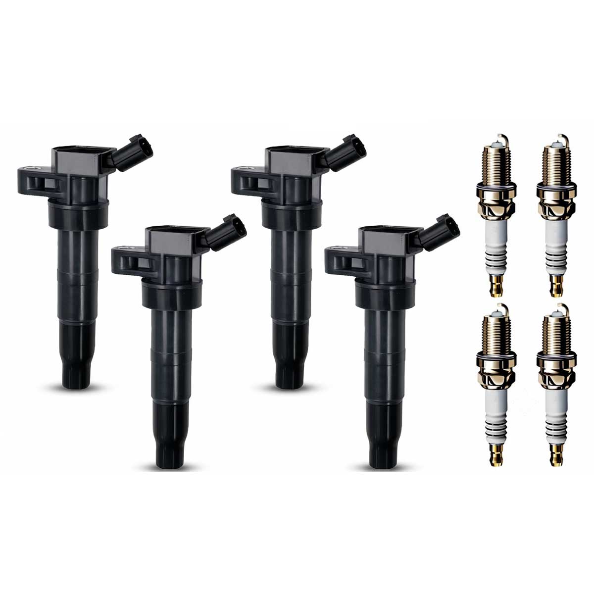 Ignition Coil & Iridium Spark Plugs for Hyundai Genesis Coupe (2010-2014) 2.0L I4