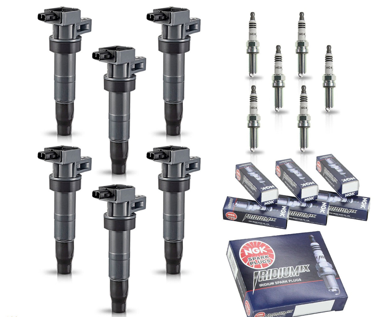 Ignition Coil + Iridium Spark Plugs for Hyundai Santa Fe (2013-2018) 3.3L