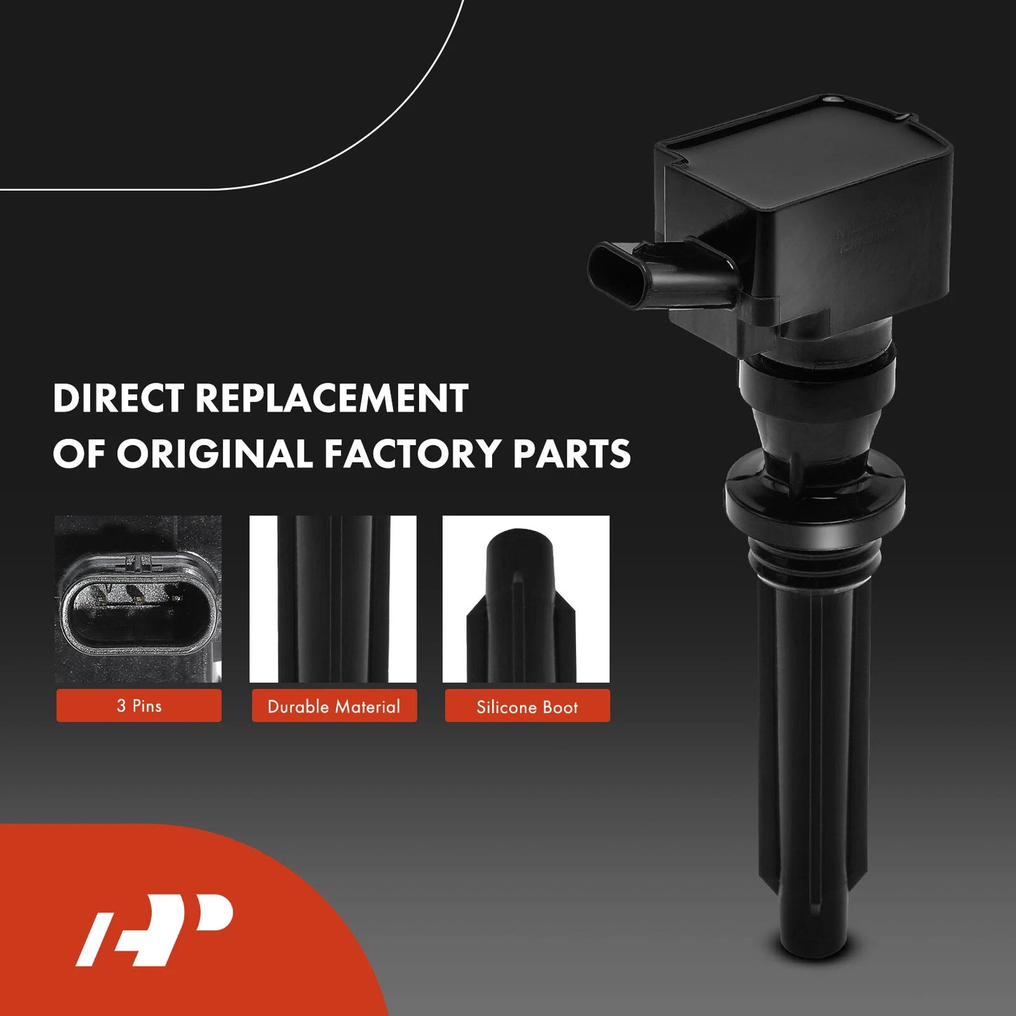 Ignition Coil & Iridium Spark Plugs for Jaguar F-Pace (2019-2023) 5.0L V8