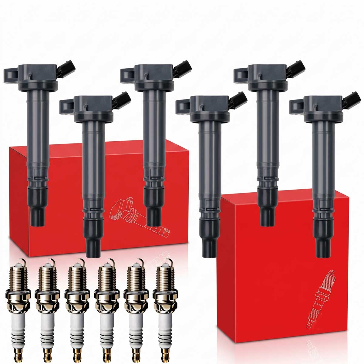 Ignition Coil & Iridium Spark Plugs for Lexus GX400 (2011-2023) 4.0L V6