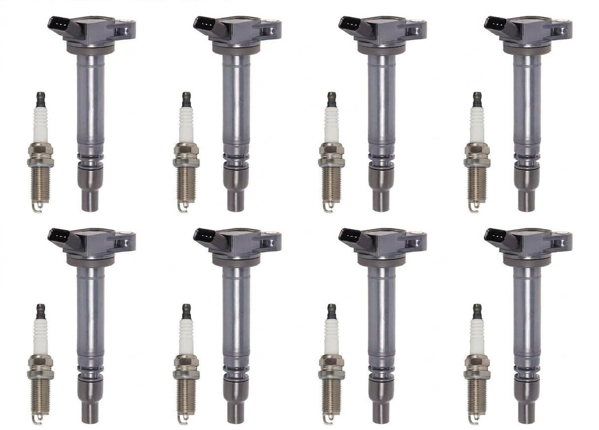 Ignition Coil + Iridium Spark Plugs for Lexus LS (2007-2017) 4.6L 5.0L