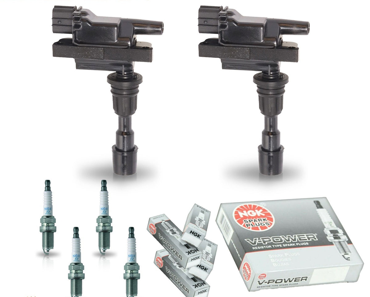 Ignition Coil + Iridium Spark Plugs for Mazda MX-5 Miata (2001-2005) 1.8L