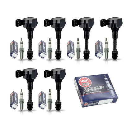 Ignition Coil & Iridium Spark Plugs for Nissan Altima (2002-2006) 3.5L V6