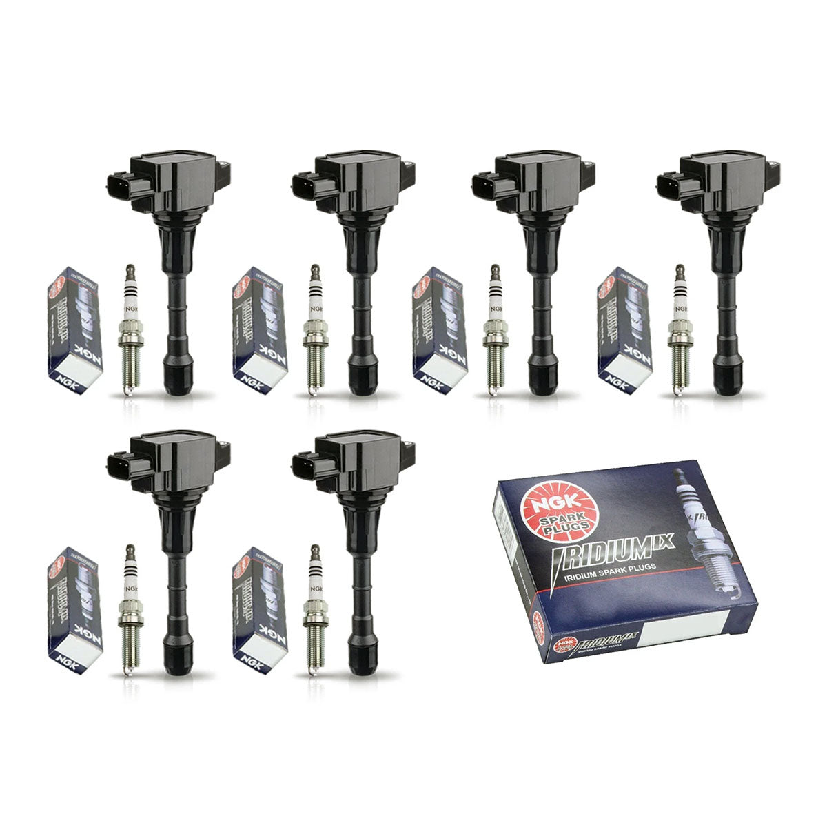 Ignition Coil & Iridium Spark Plugs for Nissan Altima (2007-2018) 3.5L