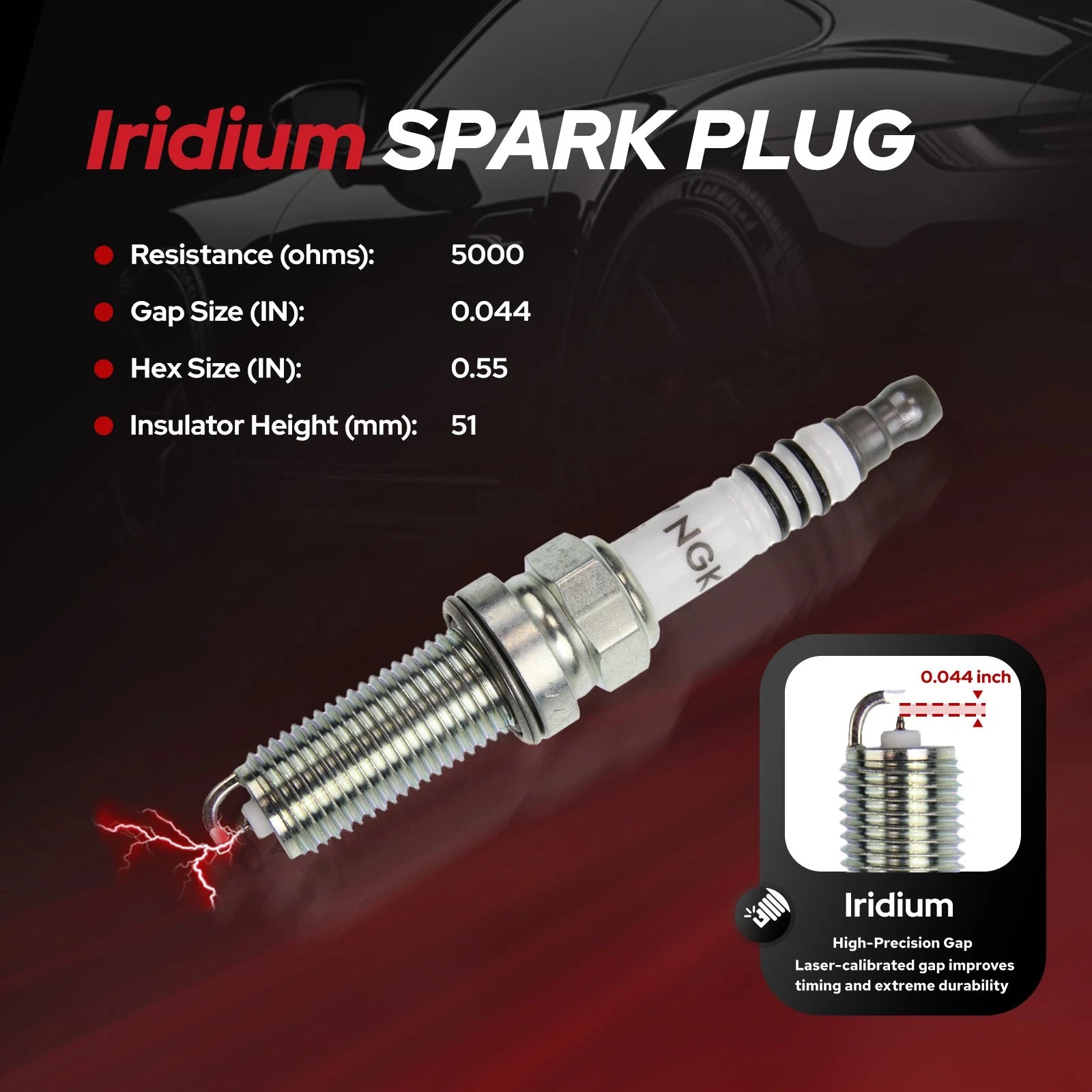 Ignition Coil & Iridium Spark Plugs for Nissan Altima (2007-2018) 3.5L