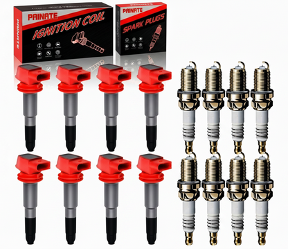 Ignition Coil & Iridium Spark Plugs for Porsche Cayenne (2008-2018) 4.8L V8
