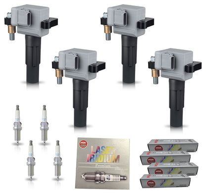 Ignition Coil + Iridium Spark Plugs for Subaru Impreza (2008-2010) 2.5L