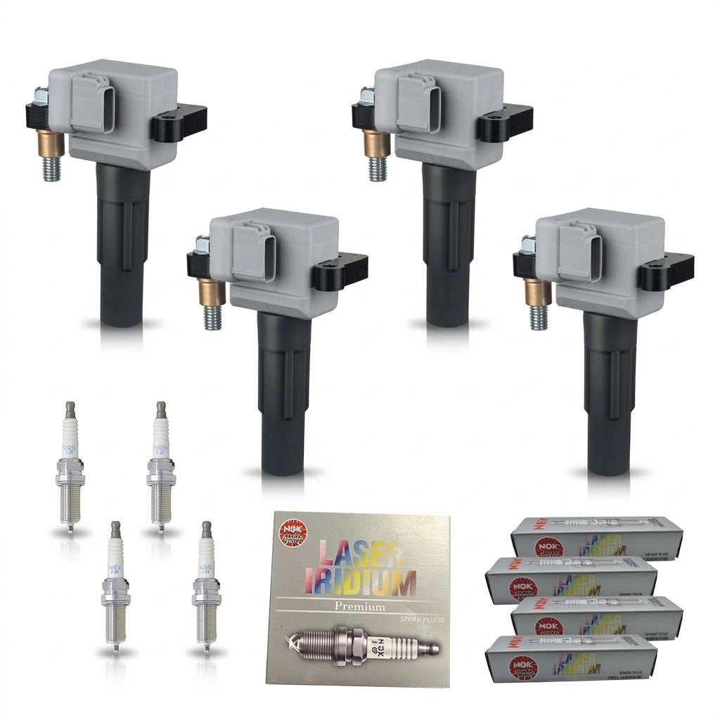 Ignition Coil + Iridium Spark Plugs for Subaru Legacy (2005-2009) 2.5L
