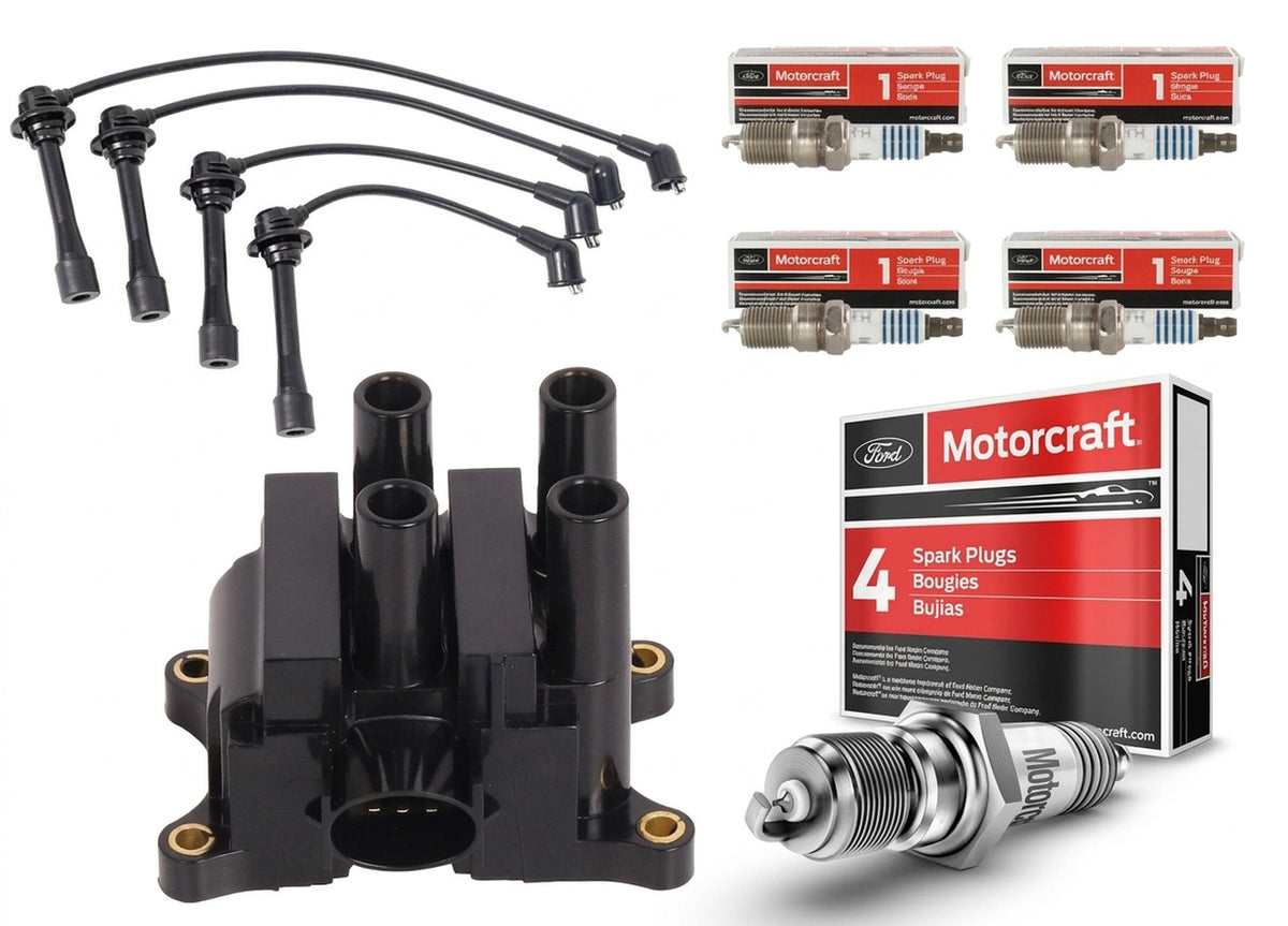 Ignition Coil + Platinum Spark Plugs for Mazda B2300 (2008-2010) 2.3L