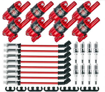 Ignition Coil & Spark Plug for Chevy Camaro (2010-2016) V8 (Round Style)