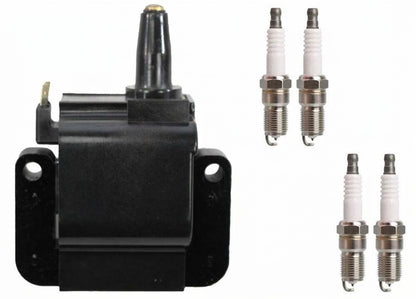 Ignition Coil + Spark Plugs for Acura CL (1997-1999) 2.2L 2.3L