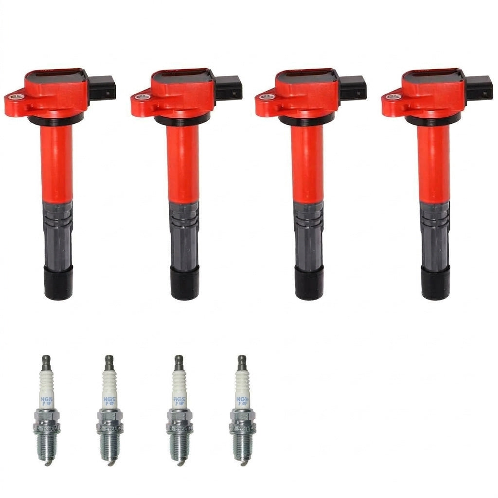 Ignition Coil + Spark Plugs for Acura CSX (2006-2011) 2.0L