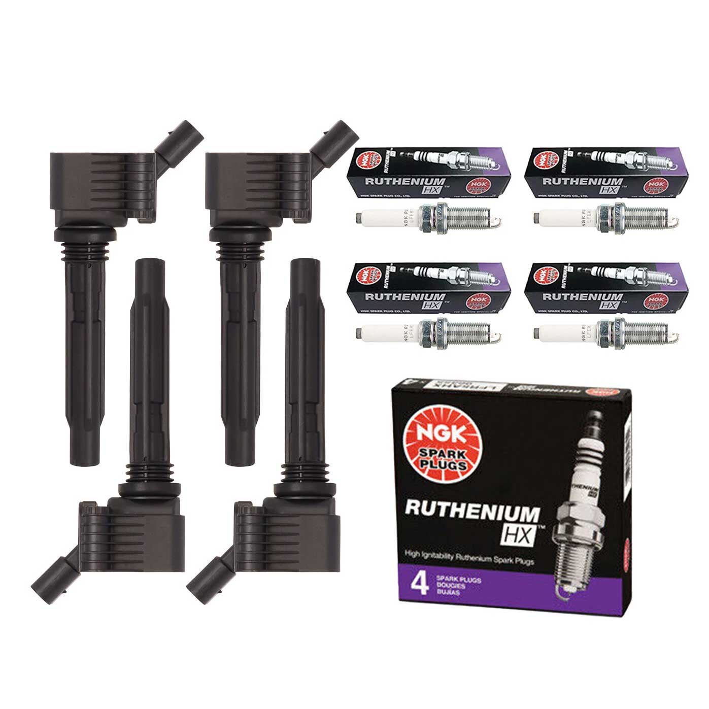 Ignition Coil & Spark Plugs for Audi A6 Quattro (2016-2020) 2.0L I4