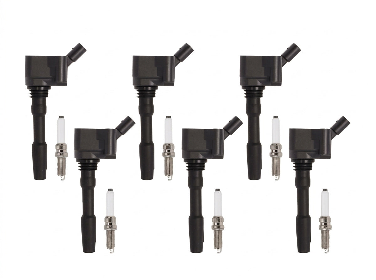 Ignition Coil + Spark Plugs for Audi S5 (2018-2021) 2.9L